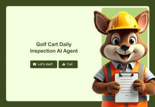 Golf Cart Daily Inspection AI Agent Template Thumbnail
