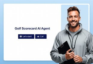 Golf Scorecard AI Agent Template Thumbnail