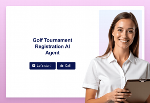 Golf Tournament Registration AI Agent Template Thumbnail
