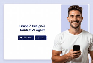 Graphic Designer Contact AI Agent Template Thumbnail