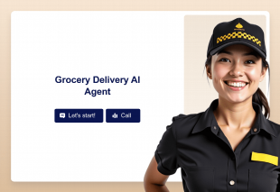 Grocery Delivery AI Agent Template Thumbnail