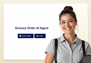 Grocery Order AI Agent Template Thumbnail