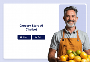 Grocery Store AI Chatbot Template Template Thumbnail