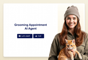 Grooming Appointment AI Agent Template Thumbnail