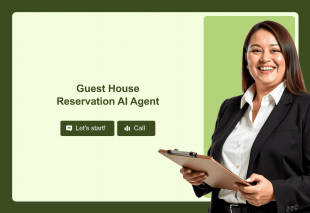 Guest House Reservation AI Agent Template Thumbnail