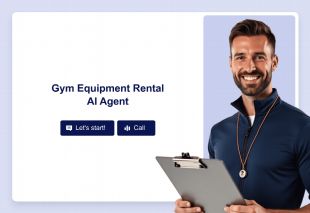 Gym Equipment Rental AI Agent Template Thumbnail