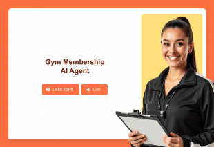 Gym Membership AI Agent Template Thumbnail