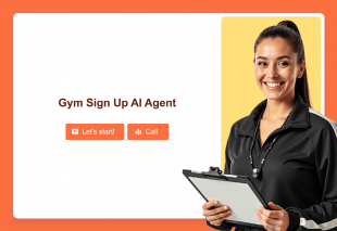 Gym Sign Up AI Agent Template Thumbnail