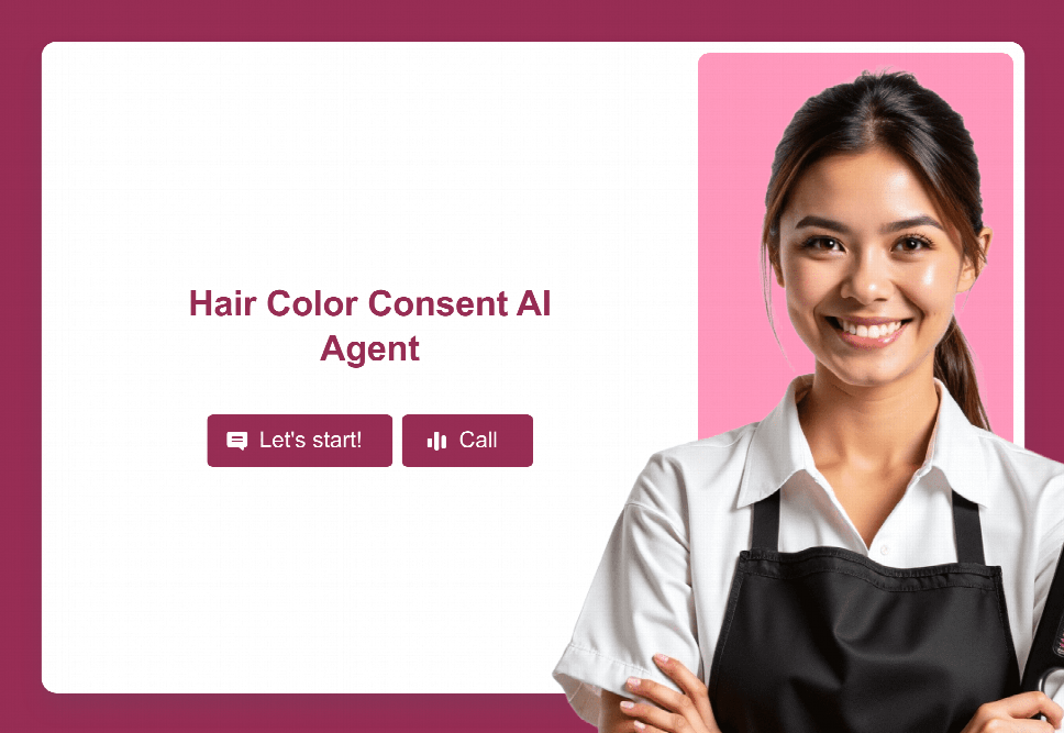 Hair Color Consent AI Agent Template | Jotform