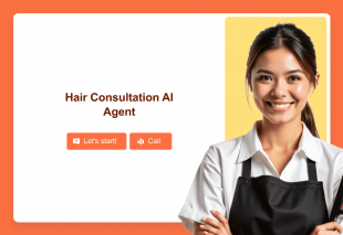 Hair Consultation AI Agent Template Thumbnail