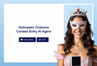 Halloween Costume Contest Entry AI Agent Template Thumbnail