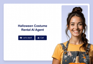 Halloween Costume Rental AI Agent Template Thumbnail