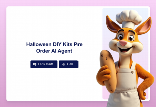 Halloween DIY Kits Pre Order AI Agent Template Thumbnail