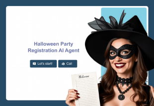 Halloween Party Registration AI Agent Template Thumbnail