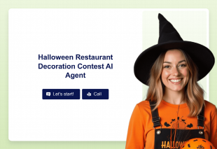 Halloween Restaurant Decoration Contest AI Agent Template Thumbnail
