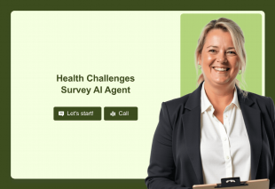 Health Challenges Survey AI Agent Template Thumbnail