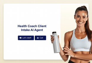 Health Coach Client Intake AI Agent Template Thumbnail