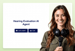 Hearing Evaluation AI Agent Template Thumbnail