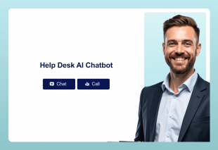 Help Desk AI Chatbot Template Template Thumbnail