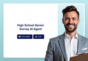 High School Senior Survey AI Agent Template Thumbnail