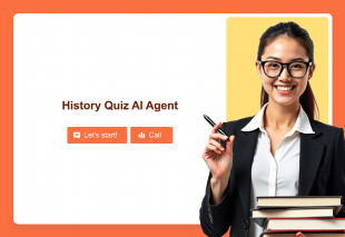History Quiz AI Agent Template Thumbnail