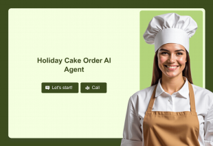 Holiday Cake Order AI Agent Template Thumbnail