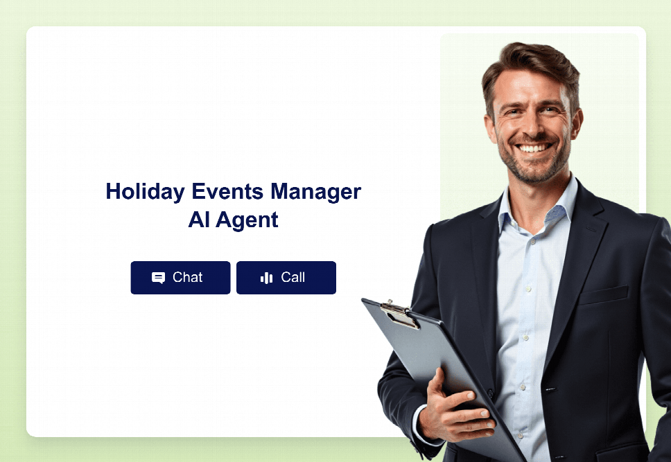 caterease event manager customizing manual: ai chat |... Holiday Events Manager AI Agent Template | Jotform