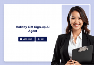 Holiday Gift Sign-up AI Agent Template Thumbnail