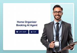 Home Organizer Booking AI Agent Template Thumbnail