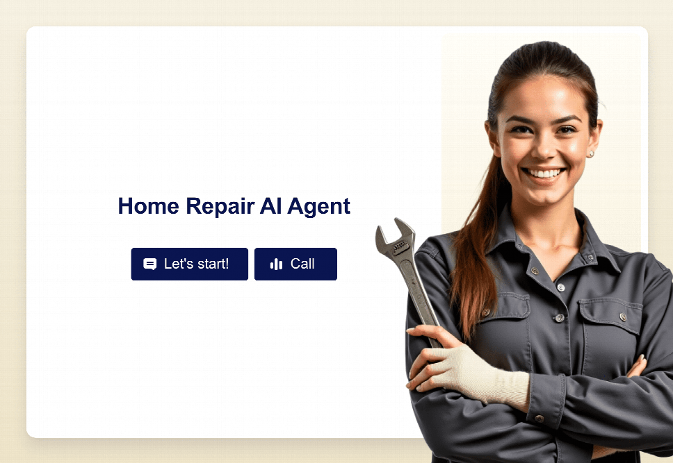 Home Repair AI Agent Template | Jotform