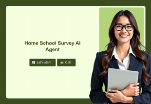 Home School Survey AI Agent Template Thumbnail