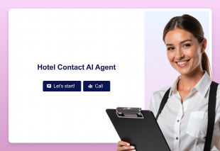 Hotel Contact AI Agent Template Thumbnail