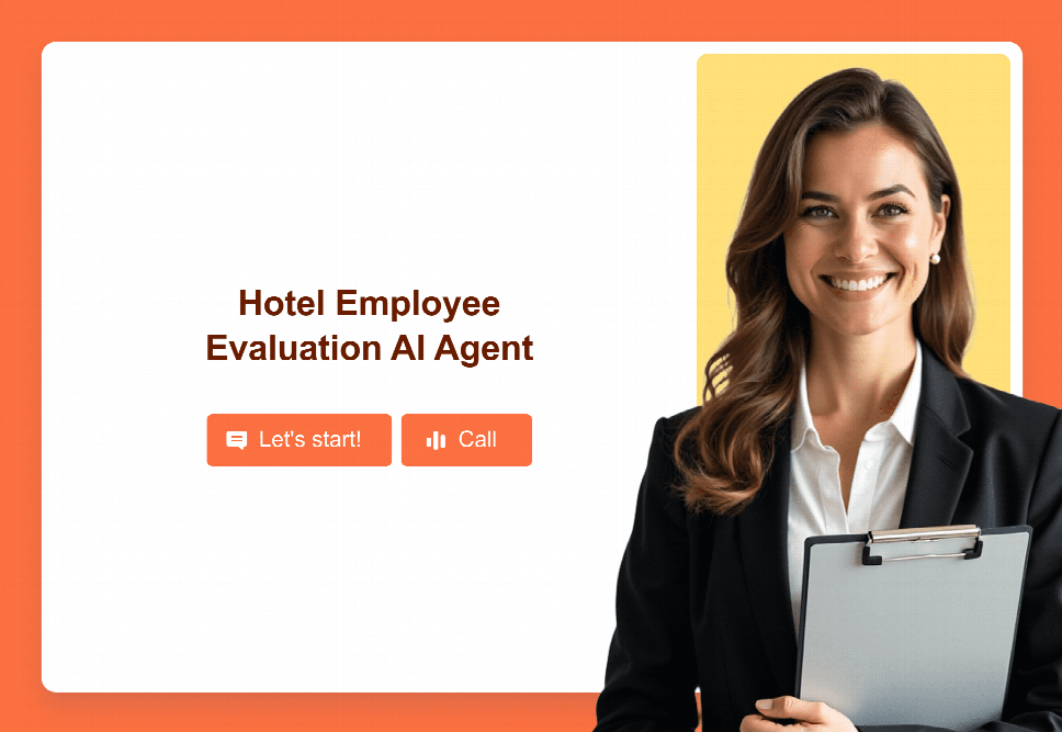 Hotel Employee Evaluation AI Agent Template | Jotform
