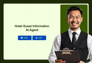 Hotel Guest Information AI Agent Template Thumbnail