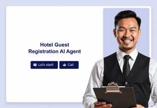 Hotel Guest Registration AI Agent Template Thumbnail