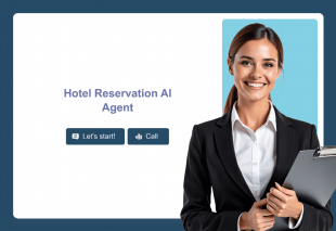 Hotel Reservation AI Agent Template Thumbnail