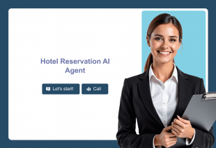 Hotel Reservation AI Agent Template Thumbnail