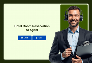 Hotel Room Reservation AI Agent Template Thumbnail