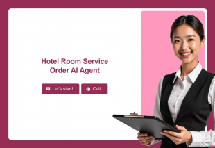 Hotel Room Service Order AI Agent Template Thumbnail