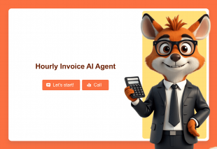 Hourly Invoice AI Agent Template Thumbnail