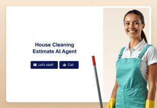 House Cleaning Estimate AI Agent Template Thumbnail
