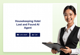 Housekeeping Hotel Lost and Found AI Agent Template Thumbnail