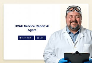 HVAC Service Report AI Agent Template Thumbnail