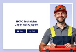 HVAC Technician Check-Out AI Agent Template Thumbnail