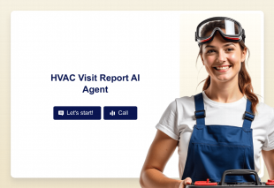 HVAC Visit Report AI Agent Template Thumbnail