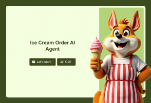 Ice Cream Order AI Agent Template Thumbnail