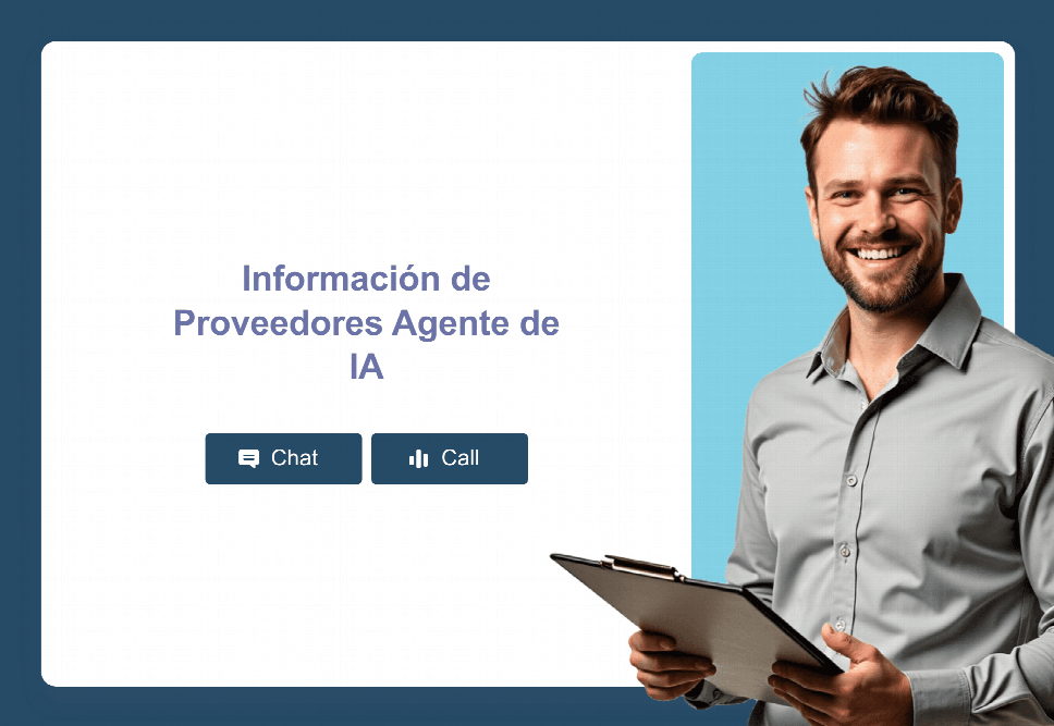 Información de Proveedores Agente de IA | Jotform