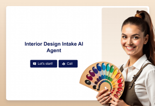 Interior Design Intake AI Agent Template Thumbnail