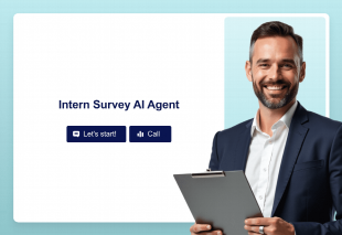 Intern Survey AI Agent Template Thumbnail