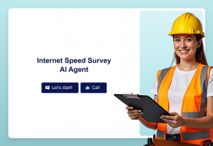 Internet Speed Survey AI Agent Template Thumbnail
